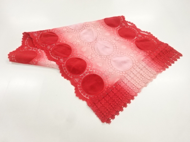 ビロードレース花模様ショール